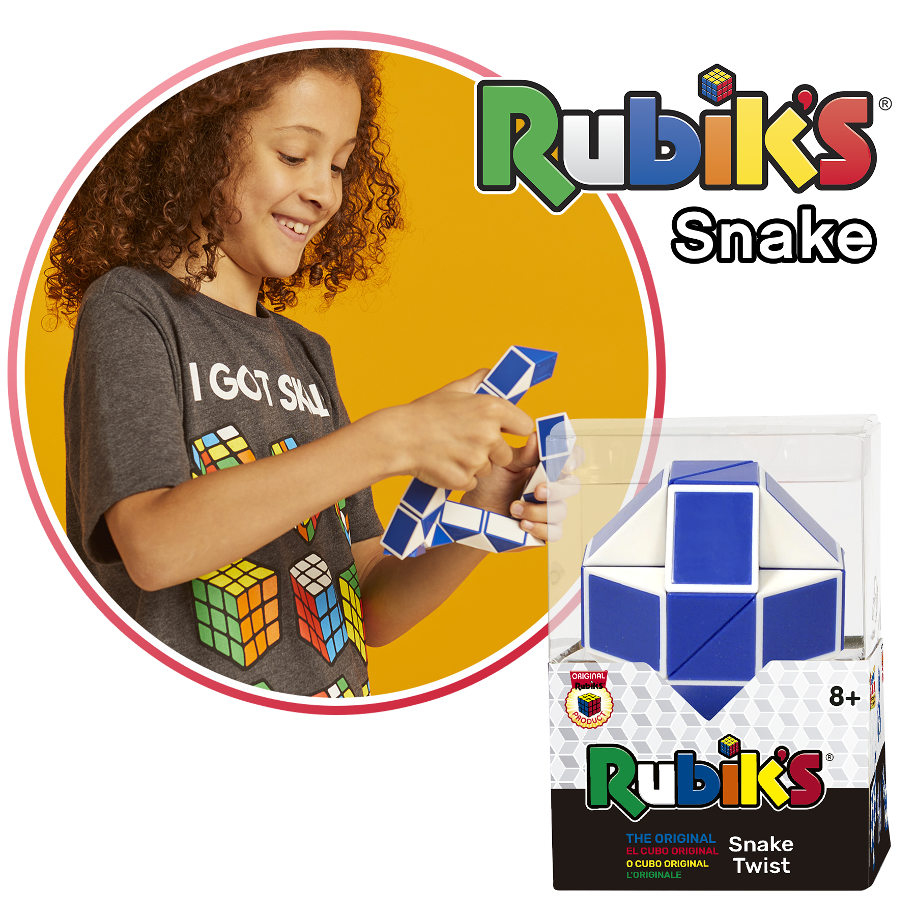 Rubik's Snake ¡Podes criar mais de 100 figuras! Goliath Group :Goliath Spain